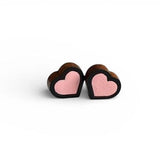 Heart Stud Earrings, Valentine's Gift, Chubby Heart Studs, Hypoallergenic