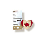 Canada Maple Leaf Pin, Canada Day Brooch, Hand Painted Maple Wood