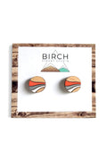 CLEARANCE / SECONDS SALE: Retro Wave Stud Earrings