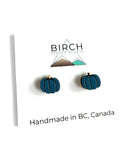 Hand Painted Wooden Pumpkin Studs