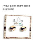 CLEARANCE / SECONDS SALE: Retro Wave Stud Earrings