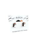 "Boo-jee" Ghost Stud Earrings - Halloween Wood Earrings