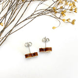 Squirrel Earrings – Handmade Wood Stud Earrings | Hypoallergenic Post Jewelry  (AN)