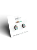 Easter egg Stud Earrings, Easter Gift, Wooden Hypoallergenic Studs, Cute Pastel Easter Jewelry, Nickel Free Surgical Steel
