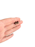 Wooden Leaf Stud Earrings, Surgical Steel Posts, Nature Inspired, Leaves