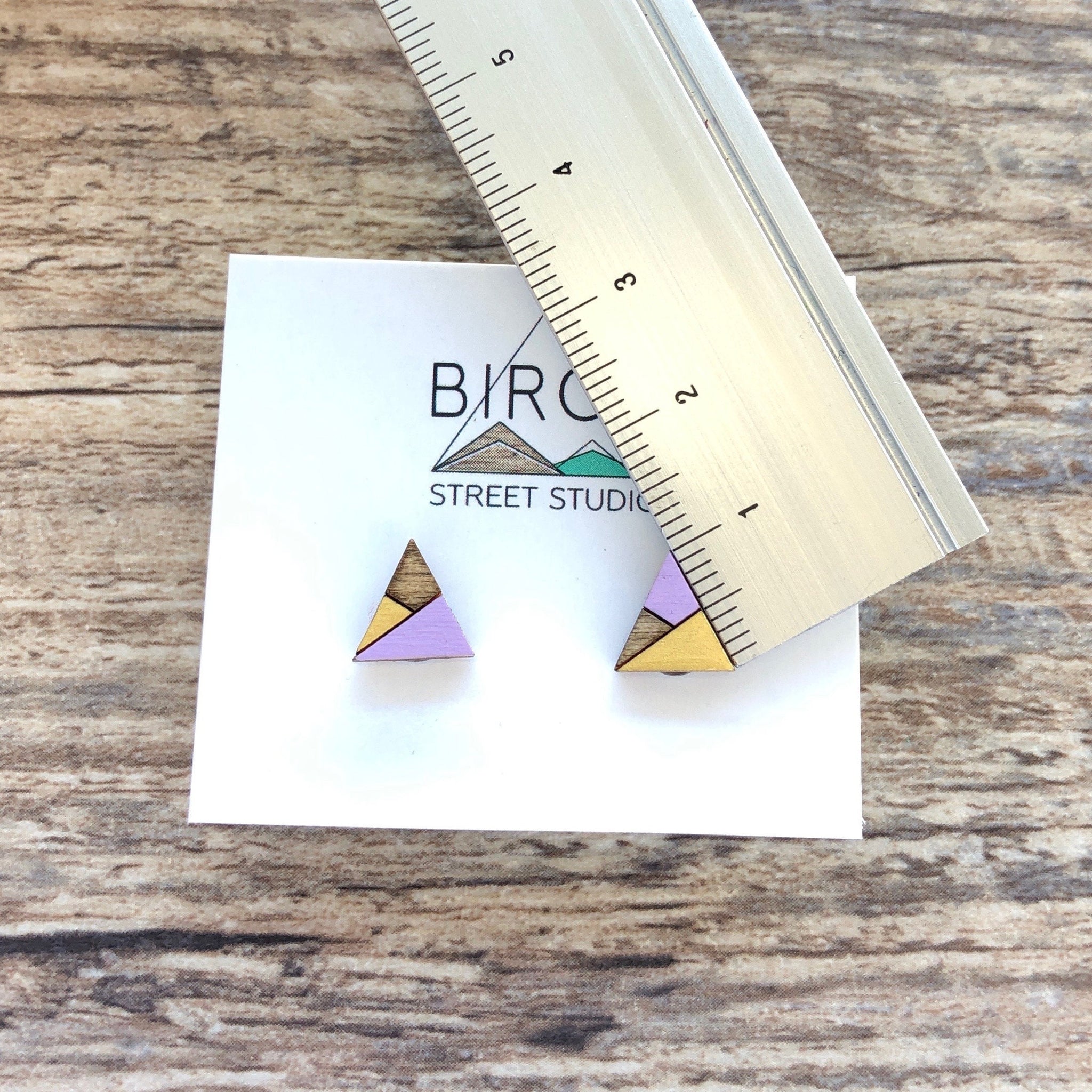 Triangular Geometric saving Statement Earrings