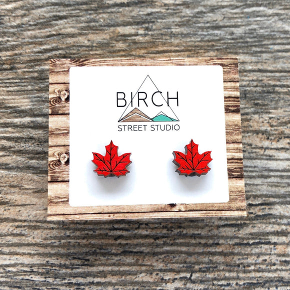 Maple Leaf Earrings, Canada Day Earrings, Canada Earrings, Autumn Leaf Earrings, Nature Earrings, Canadian Jewelry | Nickel Free