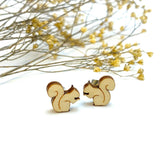 Squirrel Earrings | Woodland Squirrel | Cute Wood Squirrel | Chipmunk Earrings | Animal Lover
