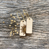 Mystic Sun Earrings | Celestial Jewelry | Sun Moon Stars | Trendy Earrings | | Nickel Free