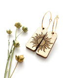 Mystic Sun Earrings | Celestial Jewelry | Sun Moon Stars | Trendy Earrings | | Nickel Free