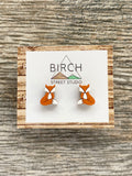 Fox Earrings, Fox Stud Earrings, Orange Fox Jewelry, Fox Post Earrings, Animal Earrings, Wildlife Earrings | Nickel Free