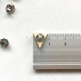 Triangle Earrings | Geometric Stud Earrings | Wood Earrings | Anniversary Gift | Modern Gift for Her |