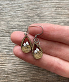 Mountain Dangle Earrings | Wooden Mountain Jewelry | Unique Nature Lover Gift | Outdoor | Camping | | Nickel Free